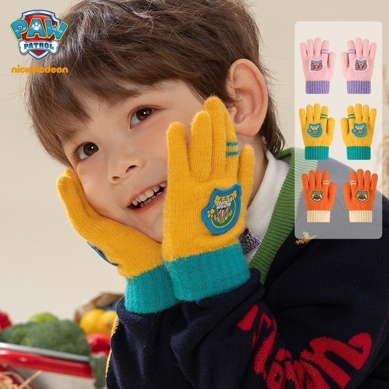 【正版汪汪隊手套/半指手套】防寒保暖 觸控手套 兒童手套 兒童保暖用品 小孩手套-細節圖5