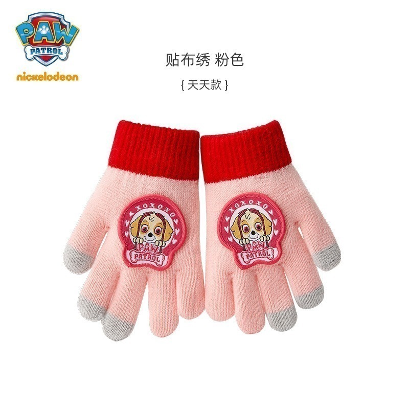 【正版汪汪隊手套/半指手套】防寒保暖 觸控手套 兒童手套 兒童保暖用品 小孩手套-規格圖6