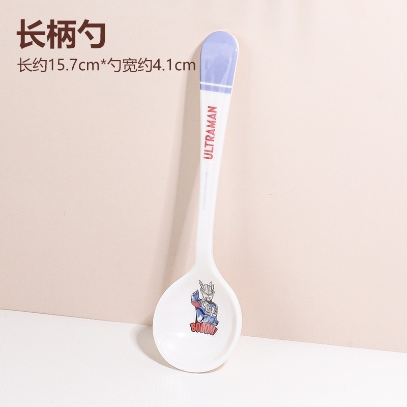 正版授權奧特曼【兒童餐具】食品級材質 寶貝安心使用 賽羅 超人力霸王 兒童湯匙 兒童碗 耐熱兒童餐盤-規格圖10