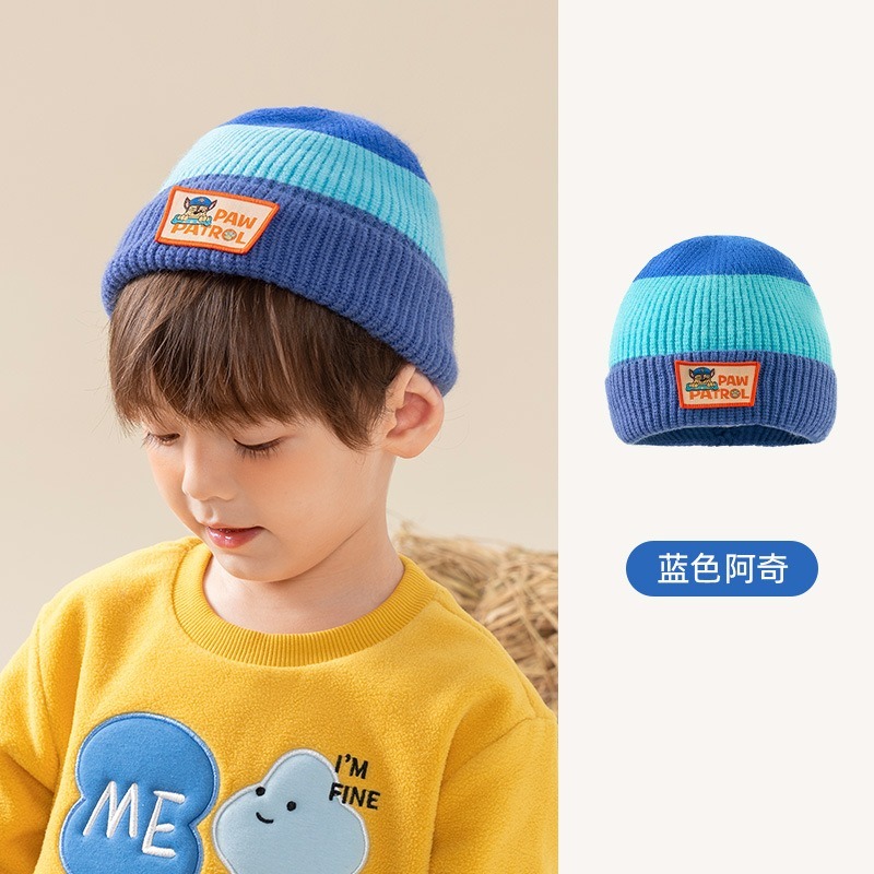 【正版汪汪隊保暖毛帽】 手套圍巾帽子 兒童保暖帽  兒童帽 小孩帽 阿奇帽-規格圖8