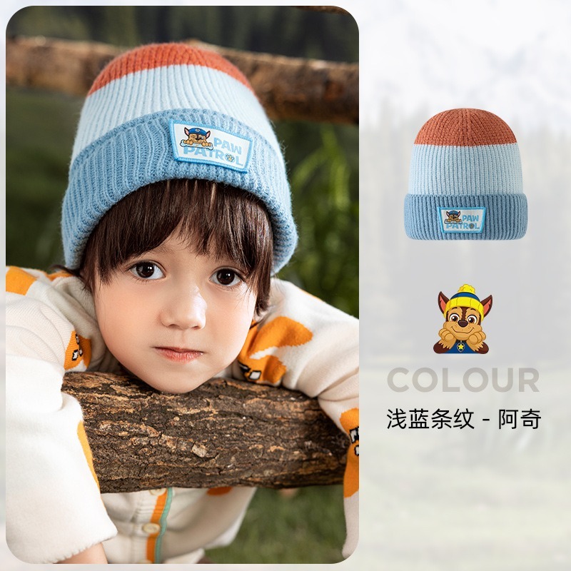 【正版汪汪隊保暖毛帽】 手套圍巾帽子 兒童保暖帽  兒童帽 小孩帽 阿奇帽-規格圖8