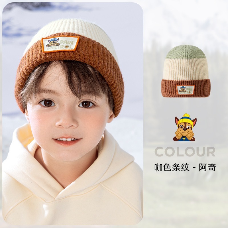【正版汪汪隊保暖毛帽】 手套圍巾帽子 兒童保暖帽  兒童帽 小孩帽 阿奇帽-規格圖8