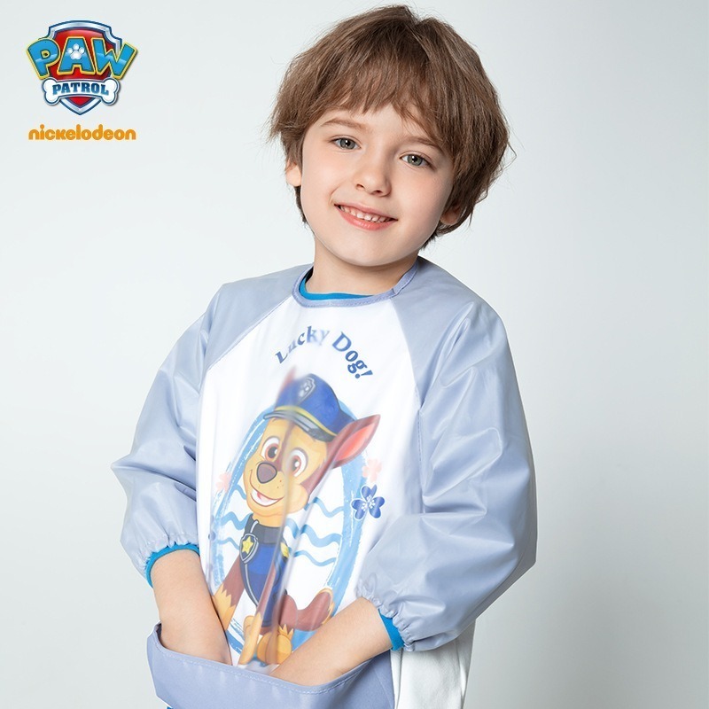 正版授權【汪汪隊圍兜兜】 高CP值 耐用好清潔 兒童圍兜兜 吃飯圍巾 刷牙圍兜 防水圍兜 阿奇 天天 毛毛 小礫-細節圖2