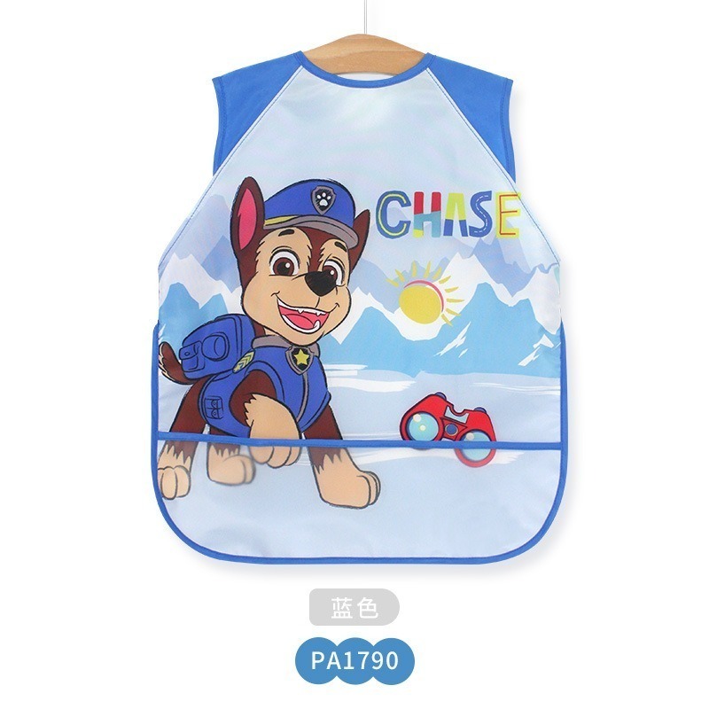 正版授權【汪汪隊圍兜兜】 高CP值 耐用好清潔 兒童圍兜兜 吃飯圍巾 刷牙圍兜 防水圍兜 阿奇 天天 毛毛 小礫-規格圖7
