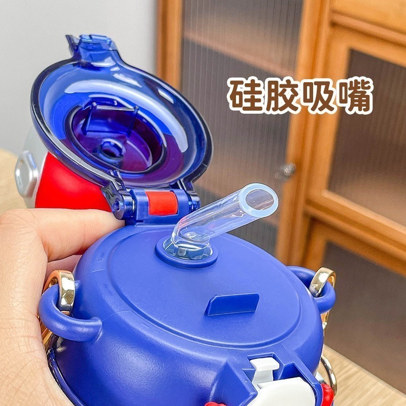 【奧特曼兒童水壺】316保溫直飲/吸管兩用水杯 不鏽鋼水壼 美國tritan材質 超人力霸王 泰羅 初代-細節圖5