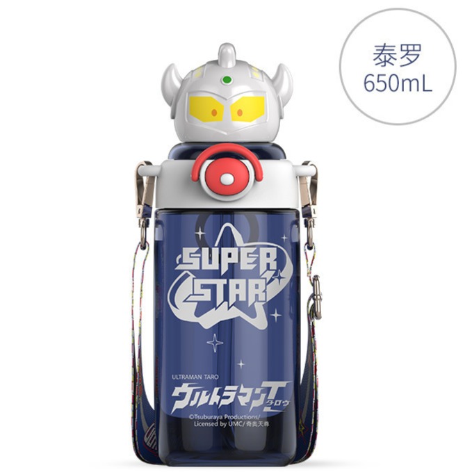 【奧特曼兒童水壺】316保溫直飲/吸管兩用水杯 不鏽鋼水壼 美國tritan材質 超人力霸王 泰羅 初代-規格圖5
