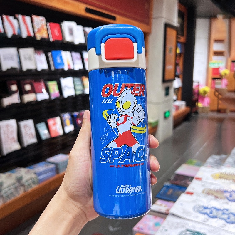 【奧特曼兒童水壺】316保溫直飲/吸管兩用水杯 不鏽鋼水壼 美國tritan材質 超人力霸王 泰羅 初代-規格圖5