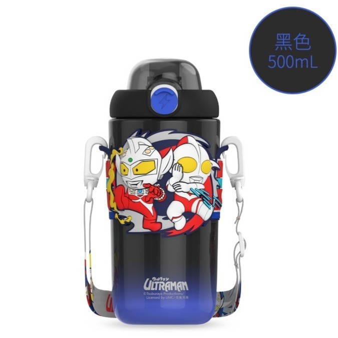 【奧特曼兒童水壺】316保溫直飲/吸管兩用水杯 不鏽鋼水壼 美國tritan材質 超人力霸王 泰羅 初代-規格圖5