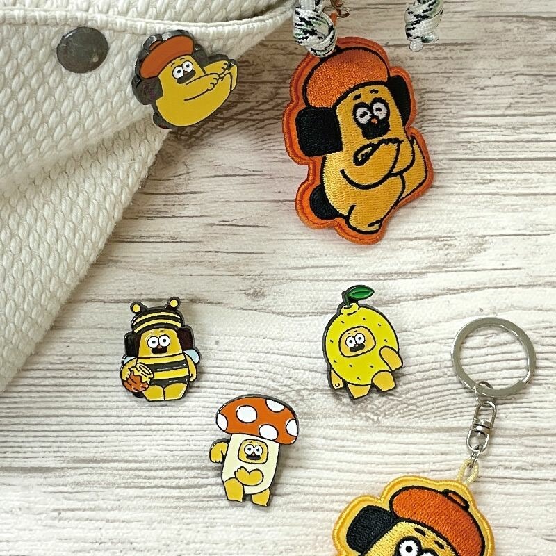 ⎪厭物日.studio⎪日本 插畫家 OHIGEnoPON 胡子碰碰質感徽章-細節圖7