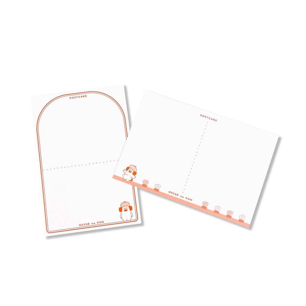 ⎪厭物日.studio⎪日本 插畫家 OHIGEnoPON 胡子碰碰 明信片２入組-細節圖3