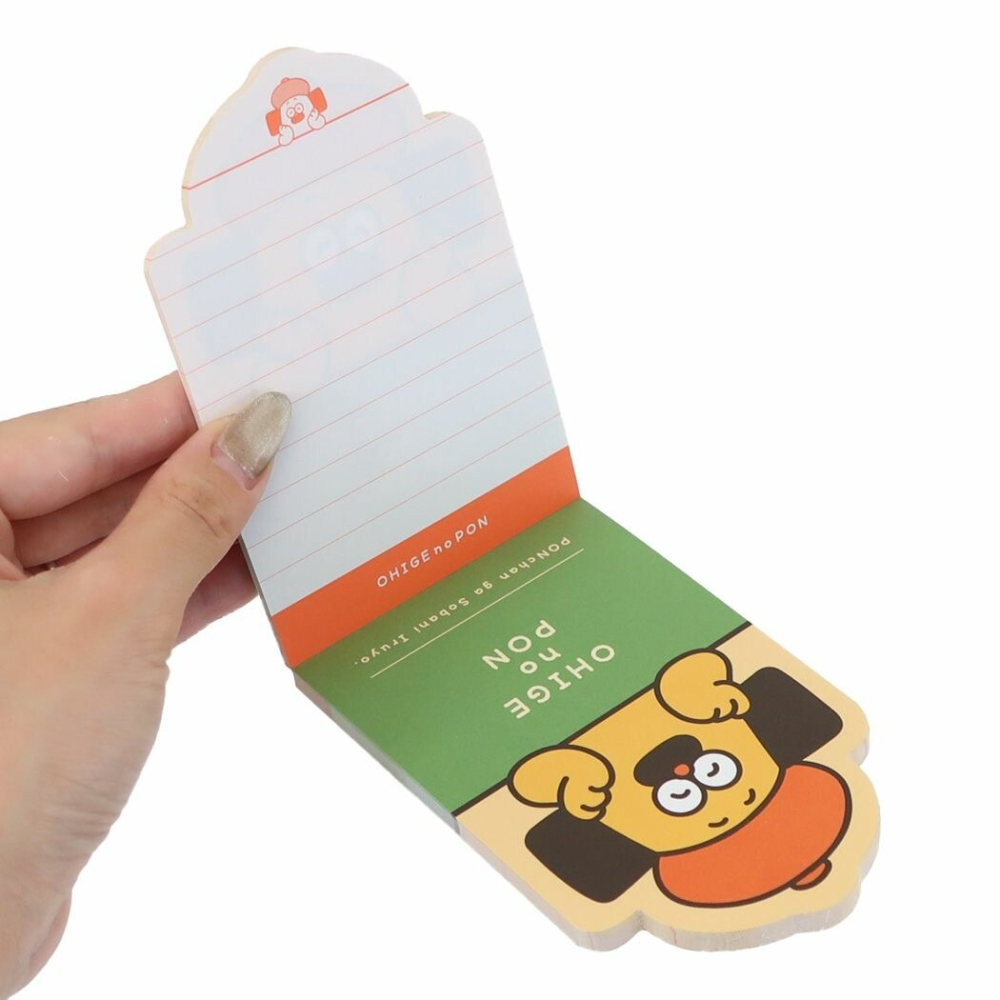 ⎪厭物日.studio⎪日本 插畫家 OHIGEnoPON 胡子碰碰 造型便條紙本-細節圖5