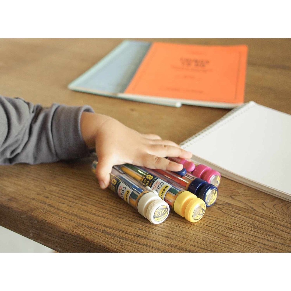 ⎪厭物日.studio⎪日本 Hightide penco 8色轉盤式旋轉蠟筆-細節圖8