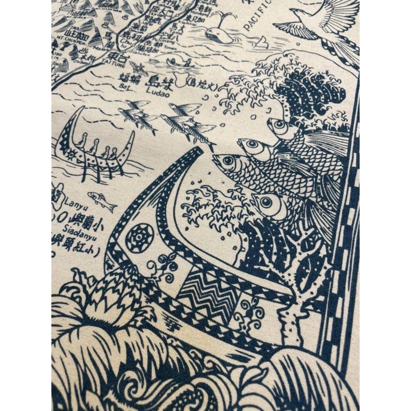 旅行台灣-台灣的寶藏圖 掛布-細節圖2