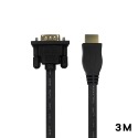 HDMI轉VGA 鍍金 扁線OD:2.2*7.8MM 黑 HDMI線 VGA線1.2m2m3m5m HDMI 轉VGA-規格圖6