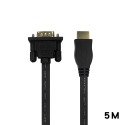 HDMI轉VGA 鍍金 扁線OD:2.2*7.8MM 黑 HDMI線 VGA線1.2m2m3m5m HDMI 轉VGA-規格圖6