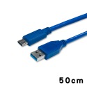 電源加粗 抗干擾強化USB 3.2 A公轉Type C 0.5米1米1.8米3米 USB3.2 USB3.0-規格圖6
