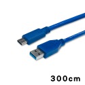 電源加粗 抗干擾強化USB 3.2 A公轉Type C 0.5米1米1.8米3米 USB3.2 USB3.0-規格圖6