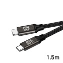 USB 240W超級充電線 C公C公PD快充線 編網 手機平板 240瓦快速充電 適合筆電供電 小PC供電 搭配誘騙線-規格圖5