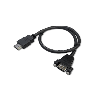CX 帶鎖孔 HDMI 公母 延長線 面板帶耳 螺絲 鏍母 4K裝潢固定面板 HDMI線