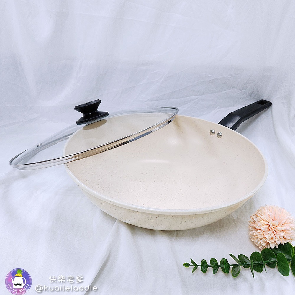 【西華】32cm瑪格麗特不沾炒鍋(含蓋) ASW-MG32-細節圖2