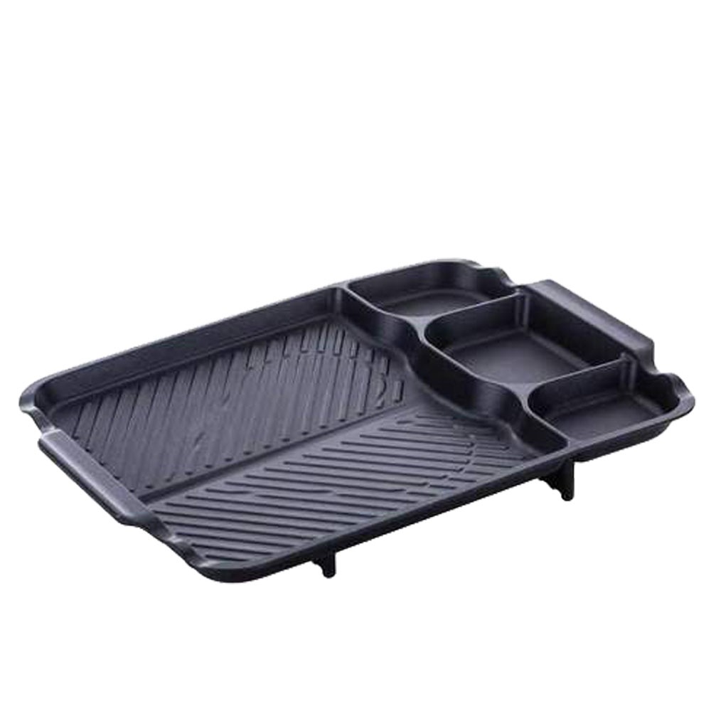 【韓國KITCHEN FLOWER】三格長型烤盤/韓國滴油烤盤 NY-3028(長型44X33cm)-細節圖2