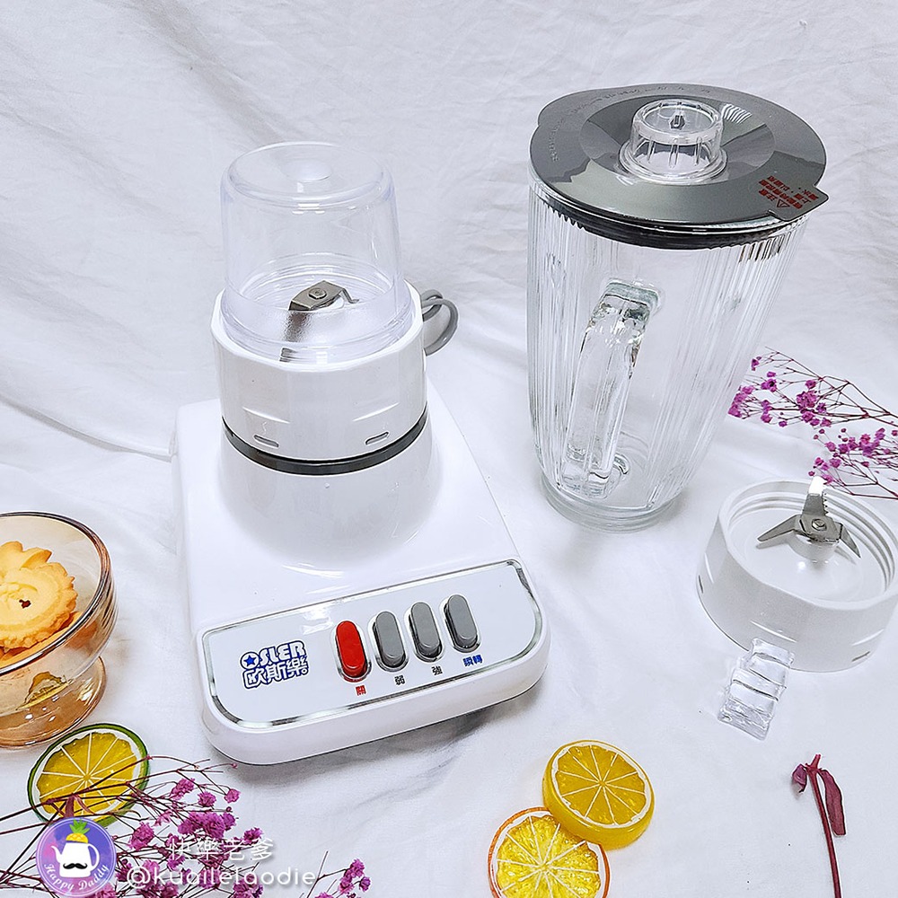 【歐斯樂】1600cc 2合1玻璃杯果汁機/附研磨杯/可研磨乾粉 HLC-757-細節圖3