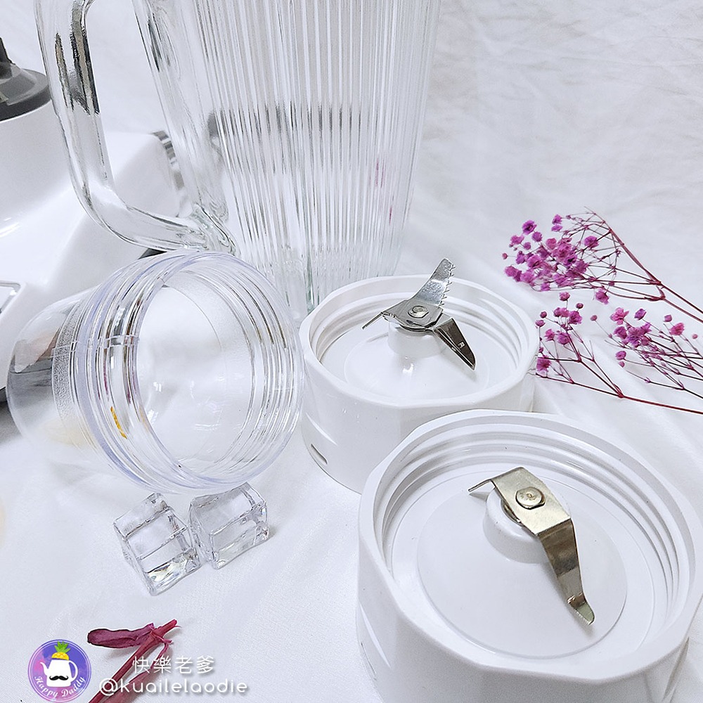 【歐斯樂】1600cc 2合1玻璃杯果汁機/附研磨杯/可研磨乾粉 HLC-757-細節圖7