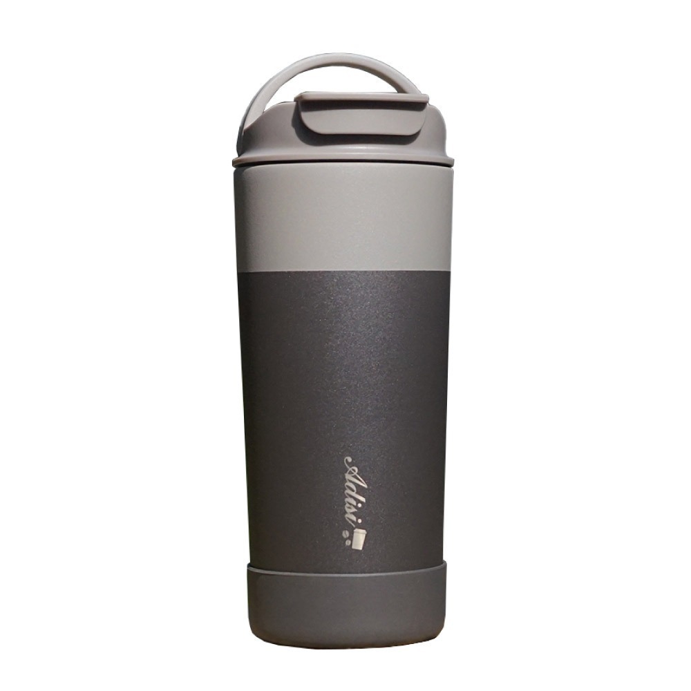 ADISI 手提隨行保溫咖啡杯 AS24096 【摩卡巧克力 / 600ml】｜旅行 陶瓷塗層 環保杯 陶瓷咖啡杯-細節圖2