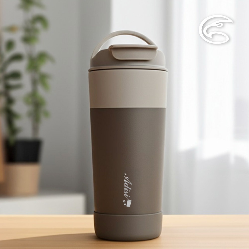 ADISI 手提隨行保溫咖啡杯 AS24096 【摩卡巧克力 / 600ml】｜旅行 陶瓷塗層 環保杯 陶瓷咖啡杯-規格圖4
