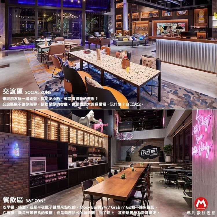 年輕狂歡創新設計(瑪利歐網美夜店風)萬豪國際集團 ‧ 台中豐邑MOXY酒店『雙人房含早餐』夜市步行5分鐘内-細節圖6