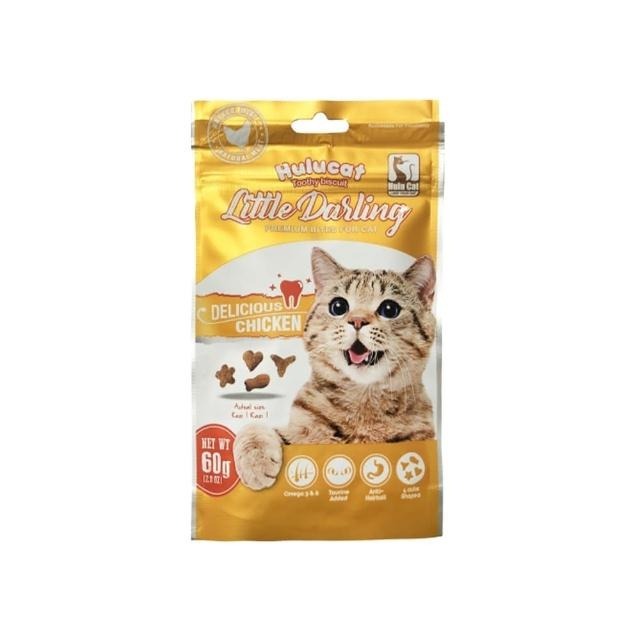 【毛小孩寵物生活館】HULUCAT卡滋化毛潔牙餅 60g 貓咪餅乾 貓咪潔牙餅-細節圖2