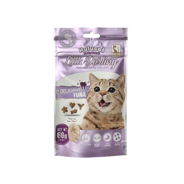 【毛小孩寵物生活館】HULUCAT卡滋化毛潔牙餅 60g 貓咪餅乾 貓咪潔牙餅-細節圖6