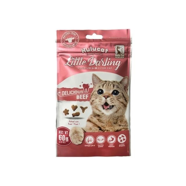 HULUCAT卡滋化毛潔牙餅60g-牛肉