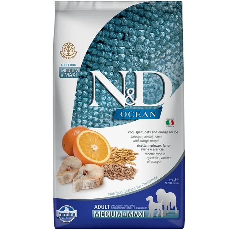 法米納 - 天然低穀狗飼料 2.5g (成犬、老犬、羊肉藍莓、雞肉石榴、鱈魚香橙)-規格圖4