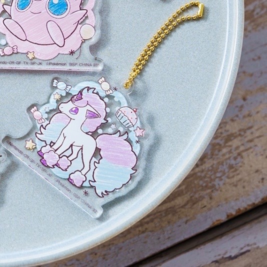 [全新]【POKÉMON】H賞 伽勒爾小火馬 壓克力吊飾 謎擬Q＇s SWEETS PARTY 一番賞-細節圖2