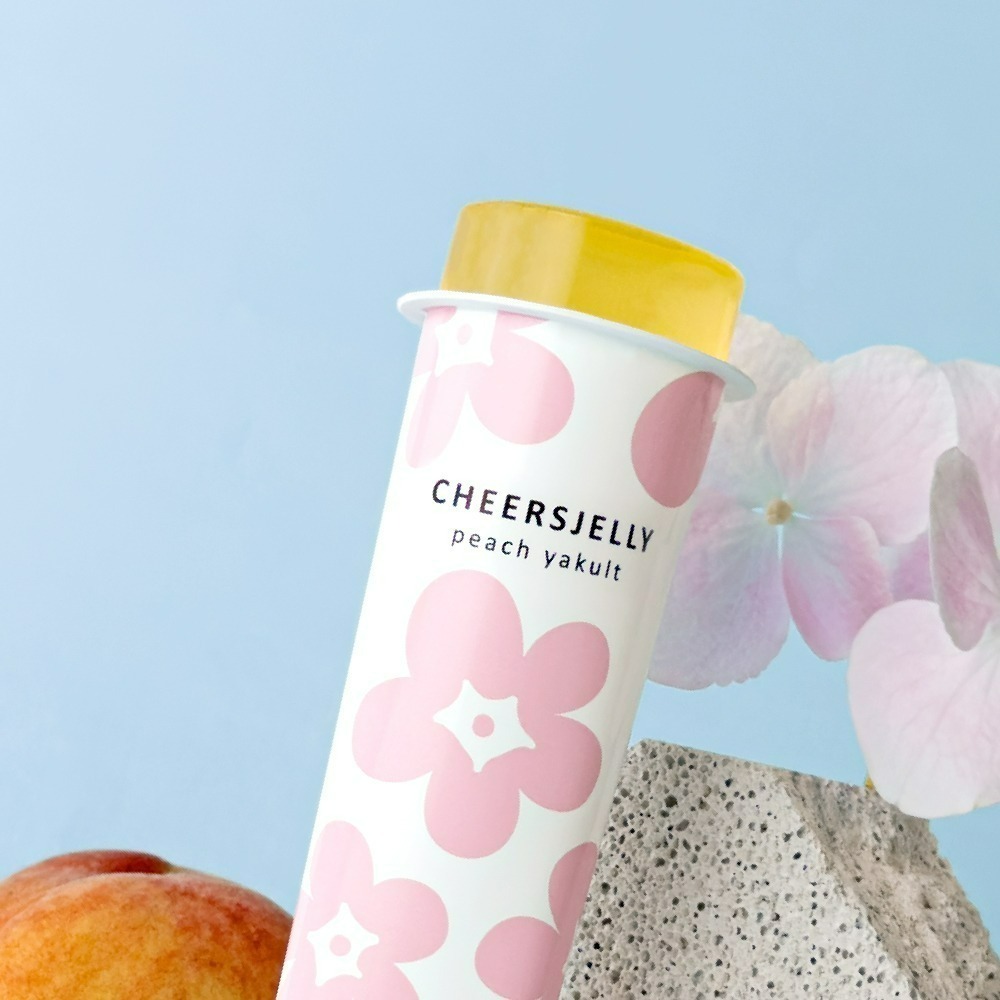Cheersjelly舉杯低卡凍膳食纖維款ｘ蜜桃乳酸蒟蒻凍1盒6根入-細節圖2