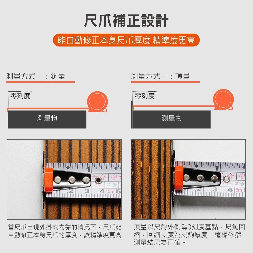 群加 PowerSync 5M耐摔自動剎車文公捲尺(磁鐵)(WDE-AB255)-細節圖7