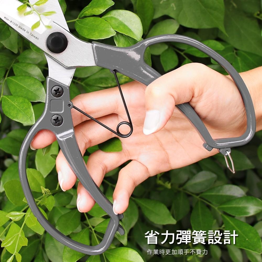 群加 PowerSync 9¼＂高碳鋼萬能剪/台灣製造/園藝剪刀(WGA-B1235)-細節圖6
