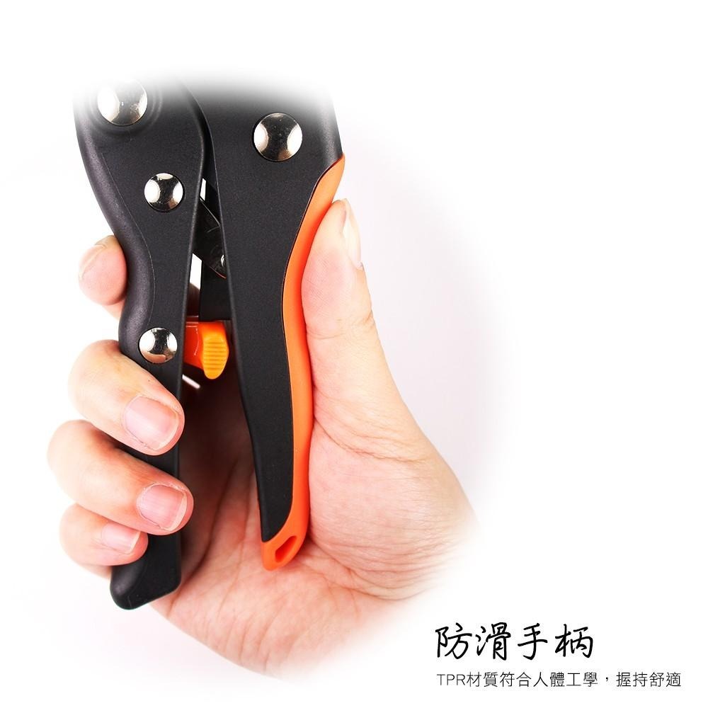 群加 PowerSync 7＂彎刀型 / 6¾＂平刀型 / 8＂平刀型3段 省力園藝剪/台灣製造-細節圖9