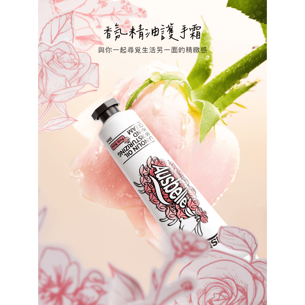 【7-ELEVEN門市團購】澳洲 Ausbelle 綿羊油護手霜禮盒組 (玫瑰、甜橙、馬鞭草)-細節圖3