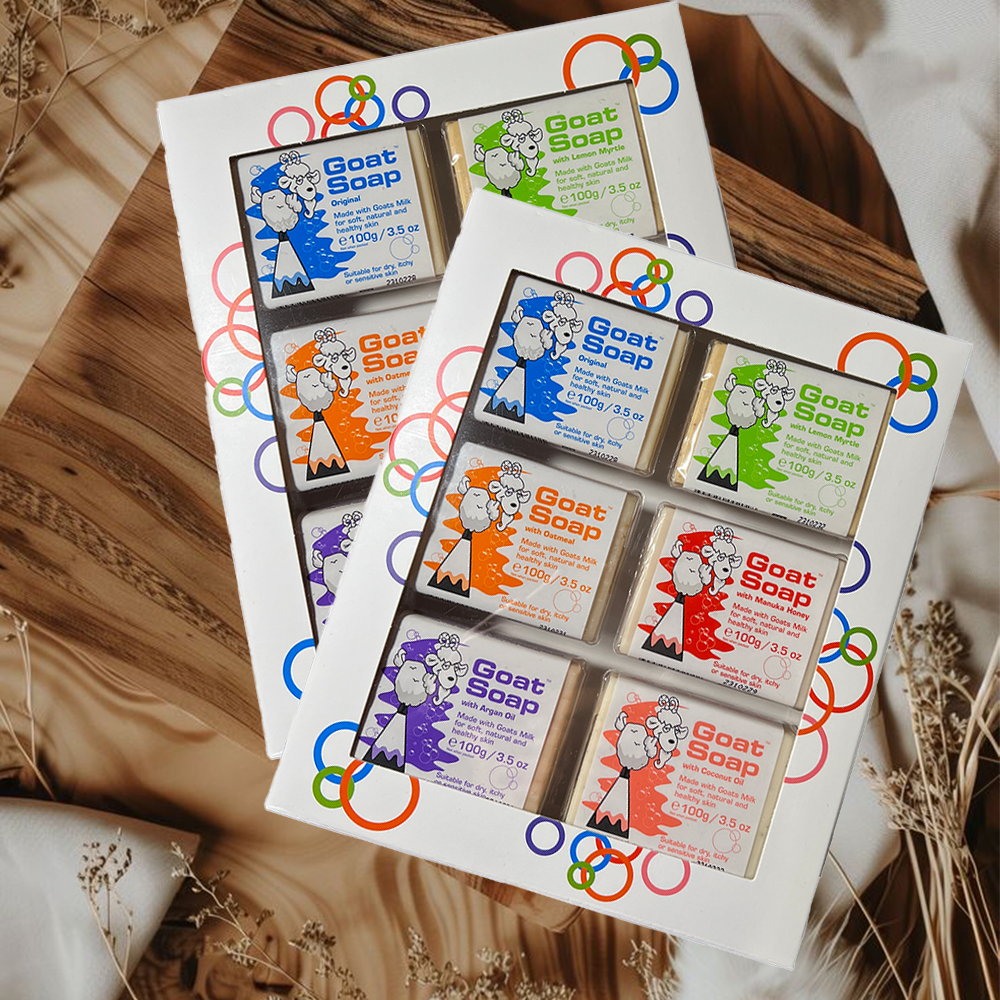 【限時購】Goat Soap澳洲羊乳皂禮盒 100g*6入*2盒-細節圖2