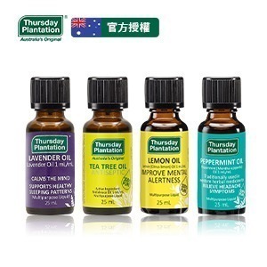 【限時購】Thursday Plantation星期四農莊經典精油組 25ml*4 (茶樹/薰衣草/檸檬/薄荷各一瓶)-細節圖2