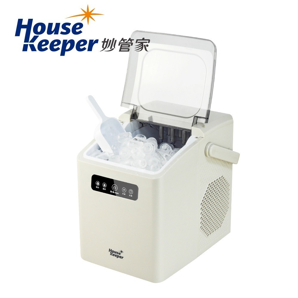 妙管家 微電腦全自動觸控極速製冰機(燕麥白) HK-003GR 桌上型 可自動清洗 戶外露營 家用-細節圖6