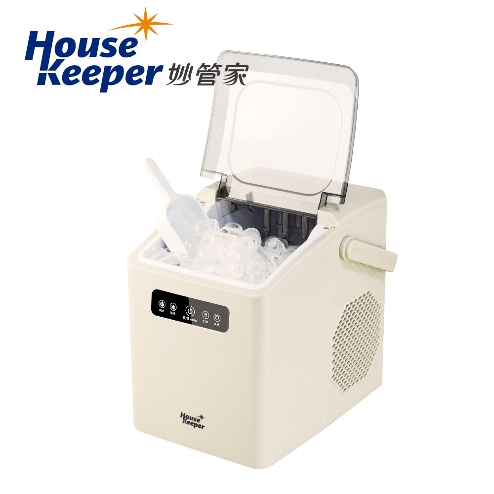 妙管家 微電腦全自動觸控極速製冰機(燕麥白) HK-003GR 桌上型 可自動清洗 戶外露營 家用-細節圖5