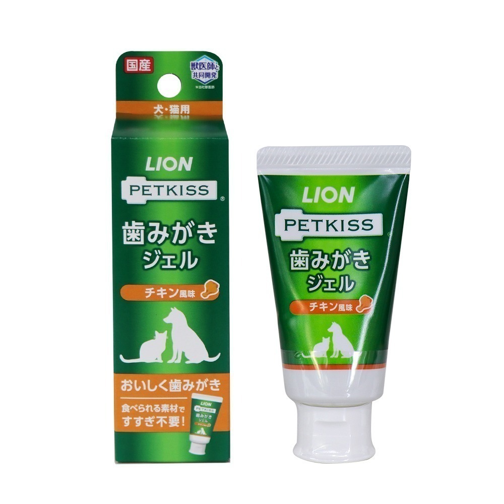 日本LION PETKISS寵物系列 犬貓通用牙膏40g (三種口味)-規格圖1
