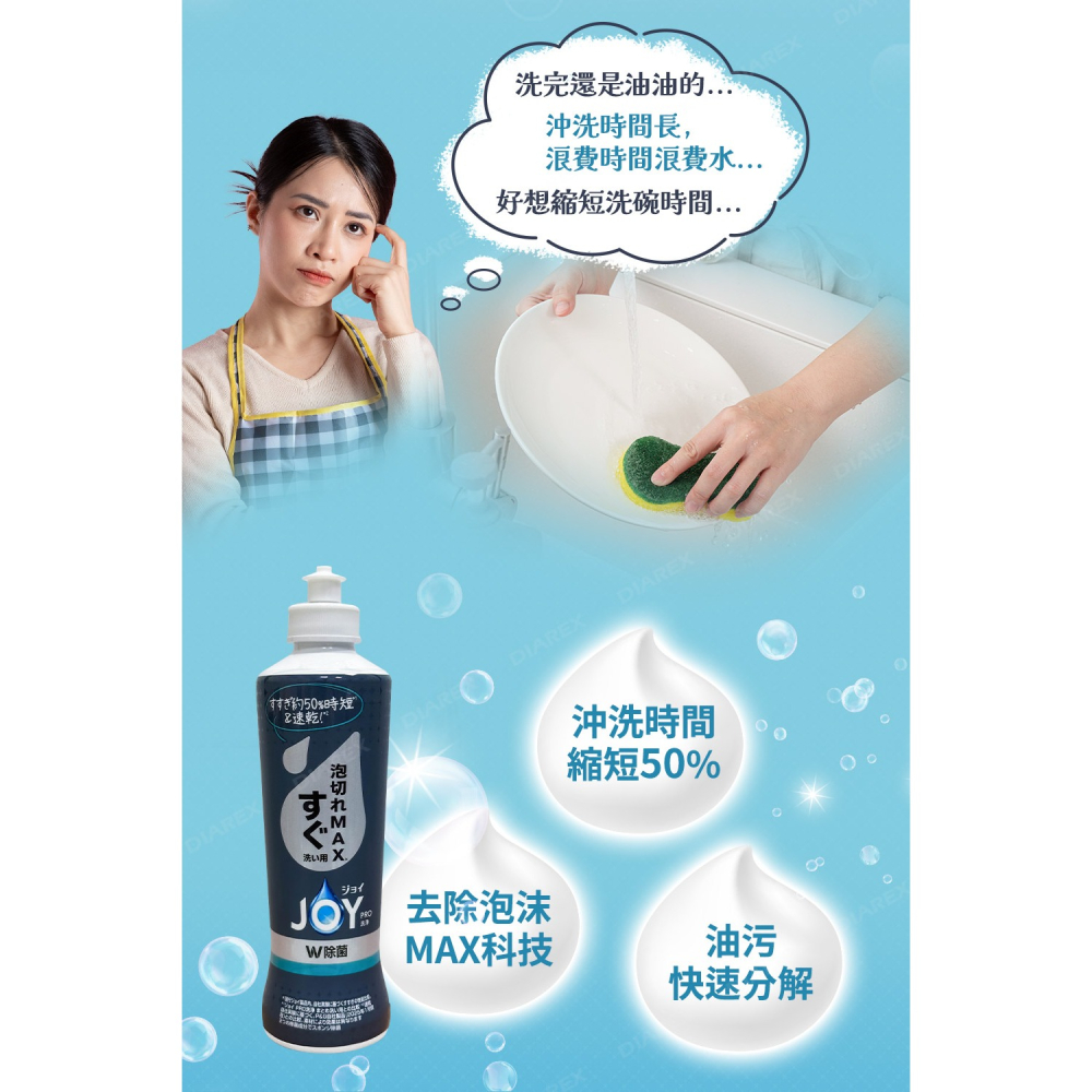日本P&G 速淨 JOY PRO系列洗碗精 「日本境內版」(280ml／390ml／650ml / 920ml)-細節圖3
