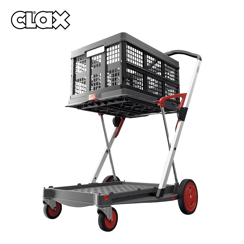 德國CLAX 多功能折疊式手推車 (孔雀綠/耀石灰/寶石紅/經典黑/浪漫粉)-規格圖9
