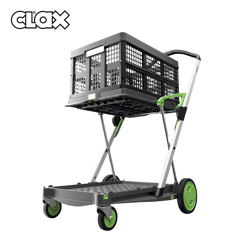 德國CLAX 多功能折疊式手推車 (孔雀綠/耀石灰/寶石紅/經典黑/浪漫粉)-規格圖9