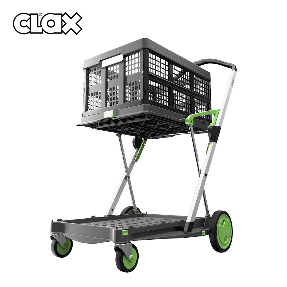 德國CLAX 多功能折疊式手推車 (孔雀綠/耀石灰/寶石紅/經典黑/浪漫粉)-規格圖9