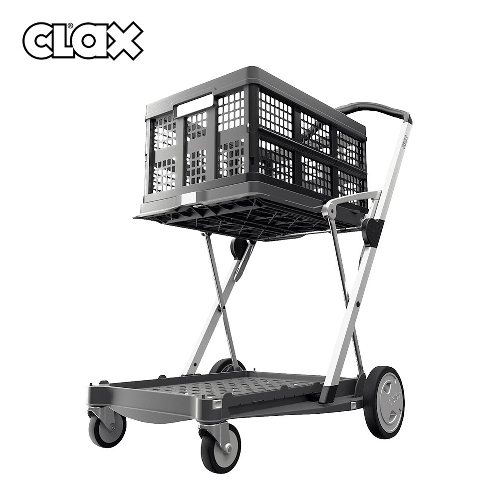 德國CLAX 多功能折疊式手推車 (孔雀綠/耀石灰/寶石紅/經典黑/浪漫粉)-規格圖9
